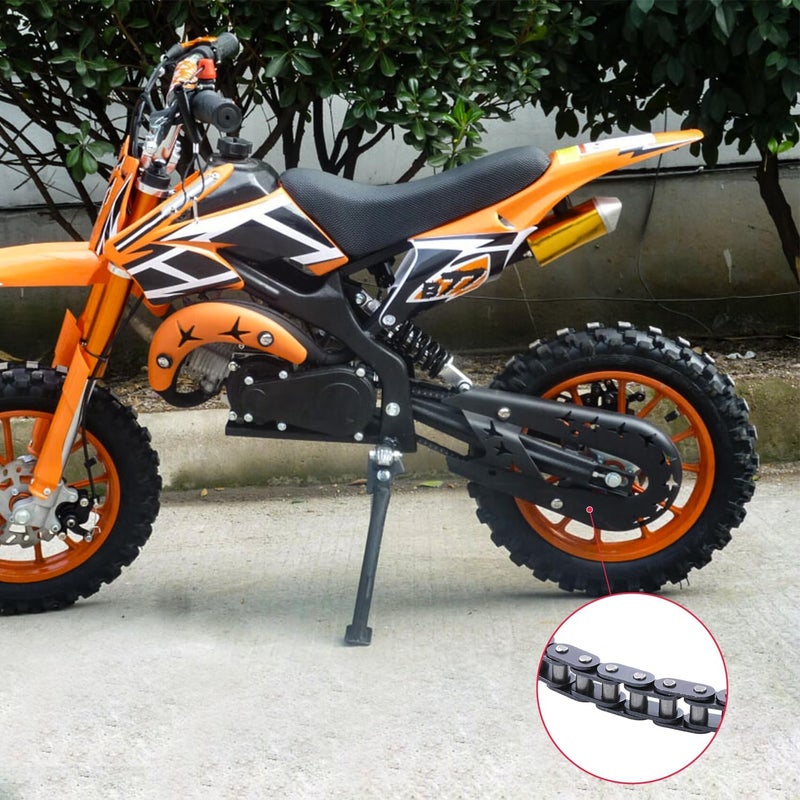 KAMIER T8F Drive Chain 134 Links Heavy Duty for 49cc 50cc 2-Stroke GB Syx Moto Holeshot Metotec Xtreme X-pro SSR Coolster Kids Pit Dirt Bike 43cc 47cc Mini ATV Quad Super Pocket Rocket Bike Moto Parts - Image 3